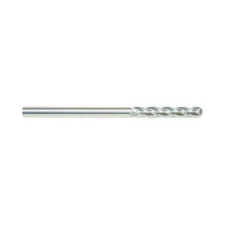 Morse Single End Mill, Ball Nose Center Cutting Extended Length, Series 5953, 12 Cutter Dia, 6 Overall 57197
